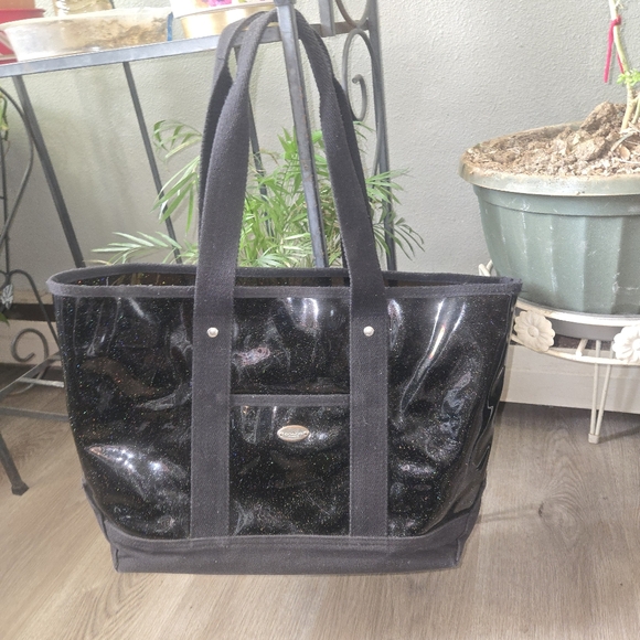 Coach Shimmering Black Tote Bag - Picture 13 of 14